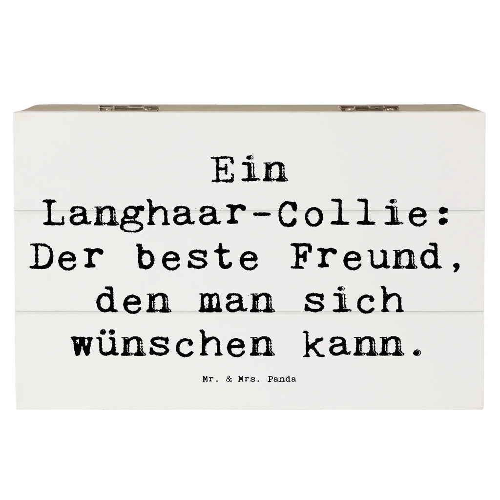Holzkiste Spruch Langhaar Collie Freund Geschenkbox, Truhe, Geschenkdose, Schatulle, Schatzkiste, Holzkiste, Dekokiste, XXL, Aufbewahrungsbox, Kiste, Erinnerungsbox, Erinnerungskiste, Hund, Hunderasse, Rassehund, Hundebesitzer, Geschenk, Tierfreund, Schenken, Welpe