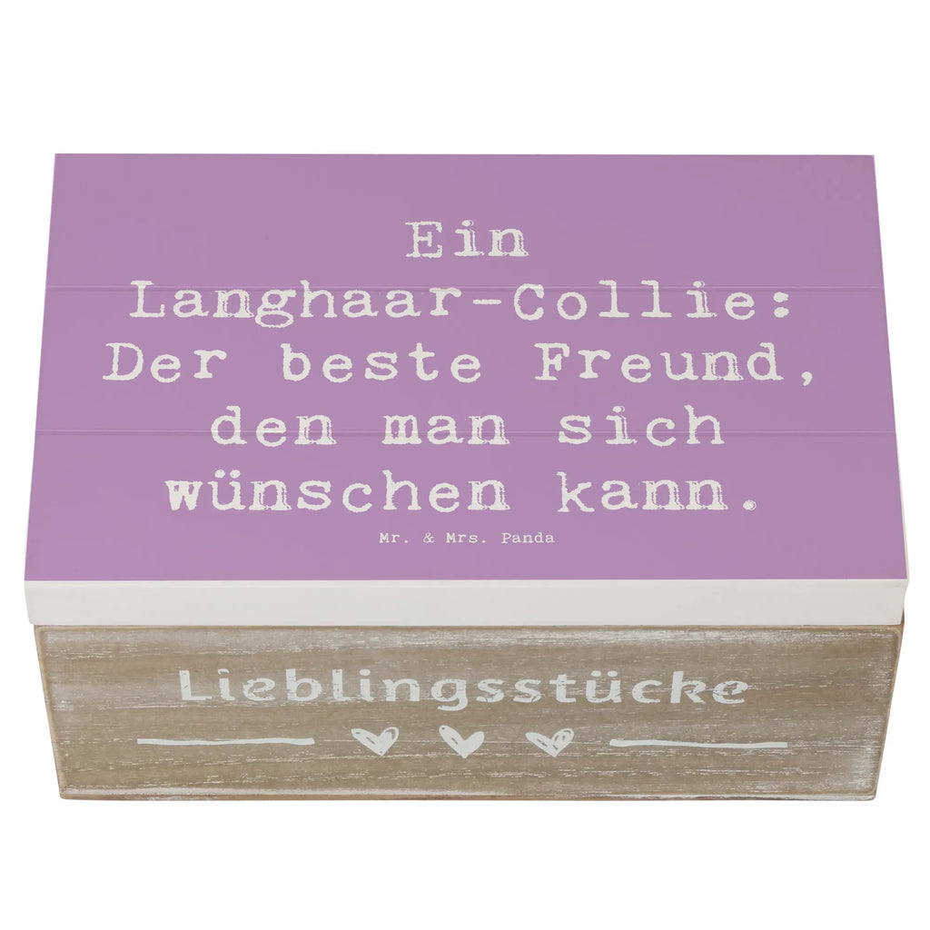 Holzkiste Spruch Langhaar Collie Freund Geschenkbox, Truhe, Geschenkdose, Schatulle, Schatzkiste, Holzkiste, Dekokiste, XXL, Aufbewahrungsbox, Kiste, Erinnerungsbox, Erinnerungskiste, Hund, Hunderasse, Rassehund, Hundebesitzer, Geschenk, Tierfreund, Schenken, Welpe