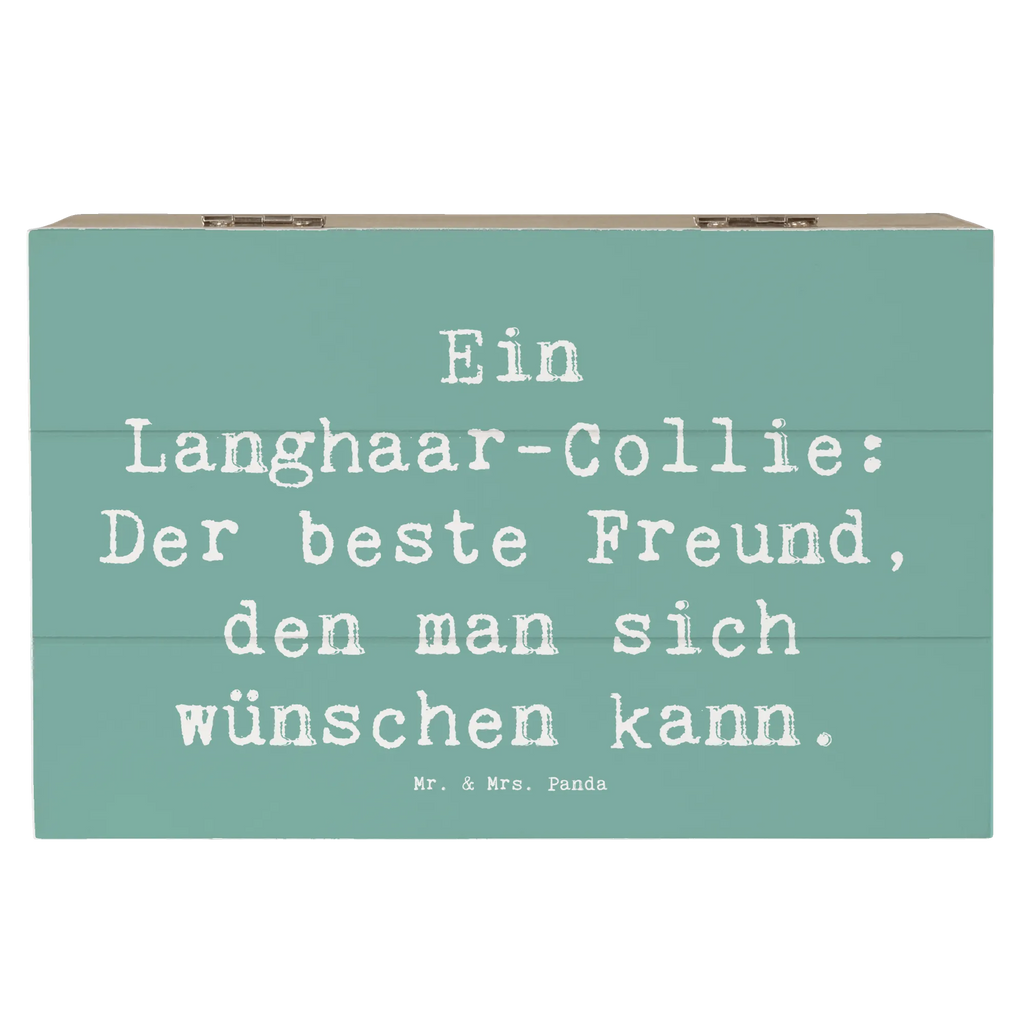 Holzkiste Spruch Langhaar Collie Freund Geschenkbox, Truhe, Geschenkdose, Schatulle, Schatzkiste, Holzkiste, Dekokiste, XXL, Aufbewahrungsbox, Kiste, Erinnerungsbox, Erinnerungskiste, Hund, Hunderasse, Rassehund, Hundebesitzer, Geschenk, Tierfreund, Schenken, Welpe