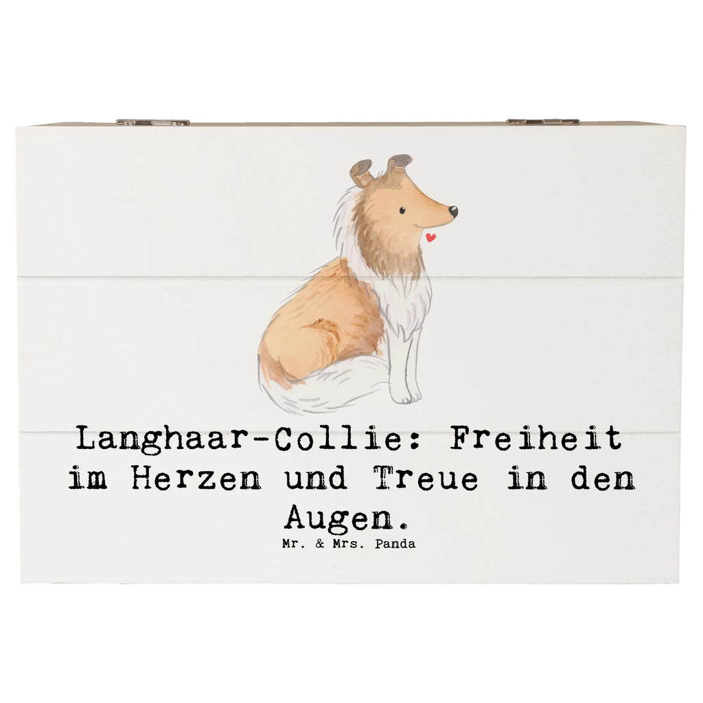 Holzkiste Langhaar Collie Treue XXL, Aufbewahrungsbox, Erinnerungskiste, Dekokiste, Geschenkbox, Kiste, Holzkiste, Erinnerungsbox, Schatulle, Truhe, Schatzkiste, Geschenkdose, Hund, Hunderasse, Rassehund, Hundebesitzer, Geschenk, Tierfreund, Schenken, Welpe