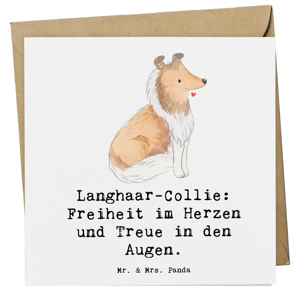 Deluxe Karte Langhaar Collie Treue Geburtstagskarte, Karte, Klappkarte, Glückwunschkarte, Hochzeitskarte, Grußkarte, Einladungskarte, Hochwertige Grußkarte, Hochwertige Klappkarte, Hund, Hunderasse, Rassehund, Hundebesitzer, Geschenk, Tierfreund, Schenken, Welpe