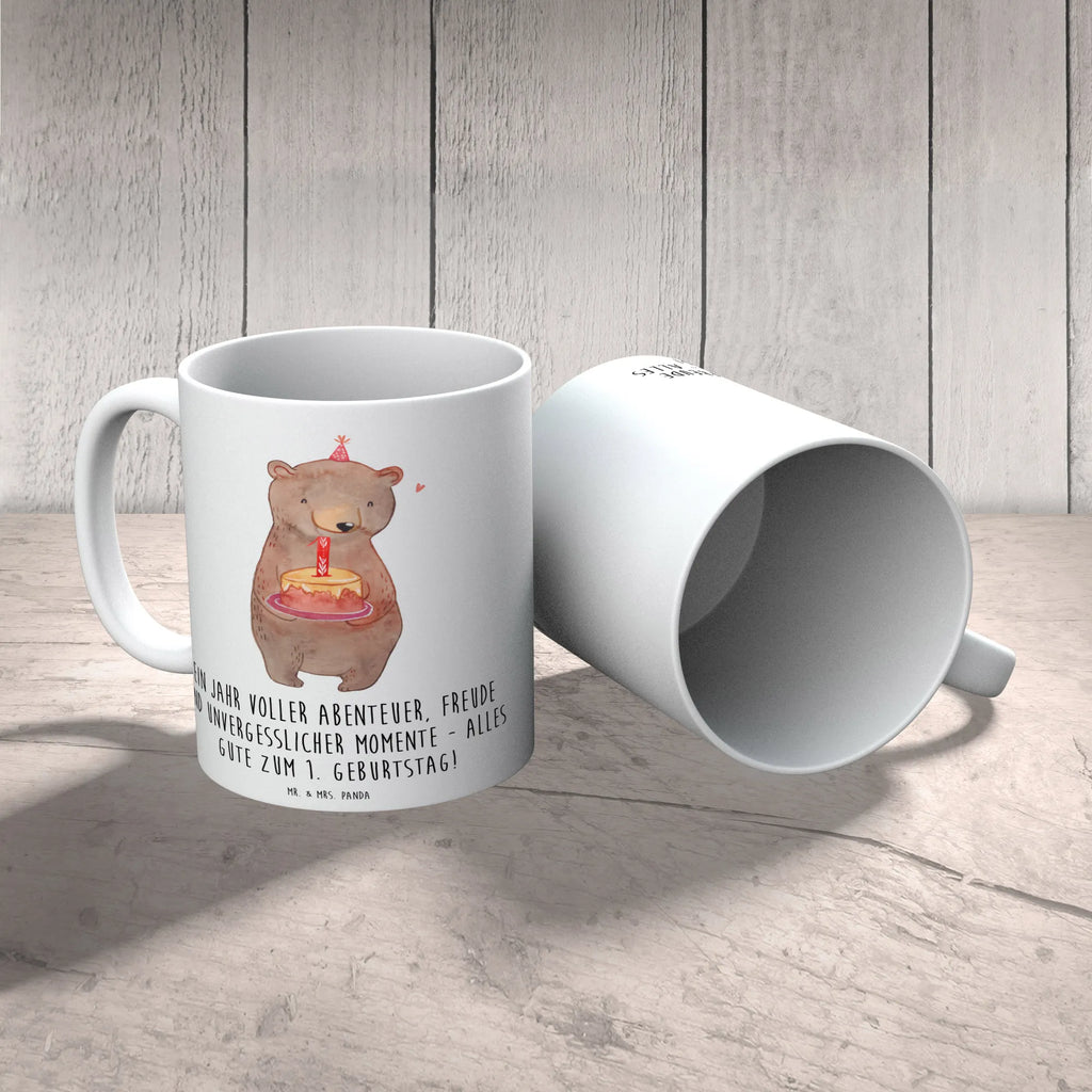 Tasse 1. Geburtstag Abenteuer Keramiktasse, Teetasse, Tasse mit Motiven, Kaffeetasse, Bürotasse, Tasse mit Zitaten, Porzellantasse, Geschenktasse, Tasse, Geburtstag, Geburtstagsgeschenk, Geschenk