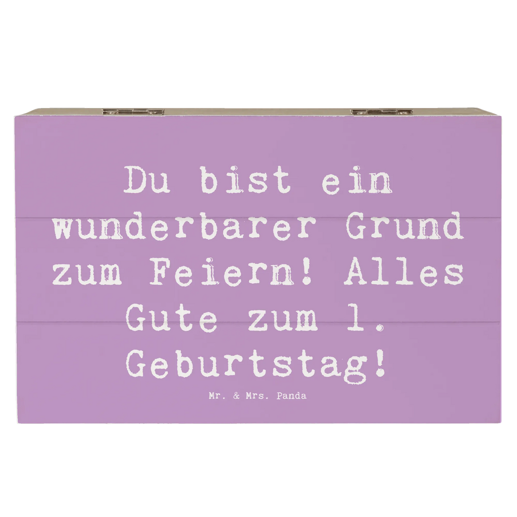 Holzkiste Spruch 1. Geburtstag Feiern Erinnerungsbox, Dekokiste, Holzkiste, Schatzkiste, Geschenkdose, Erinnerungskiste, XXL, Aufbewahrungsbox, Kiste, Schatulle, Truhe, Geschenkbox, Geburtstag, Geburtstagsgeschenk, Geschenk