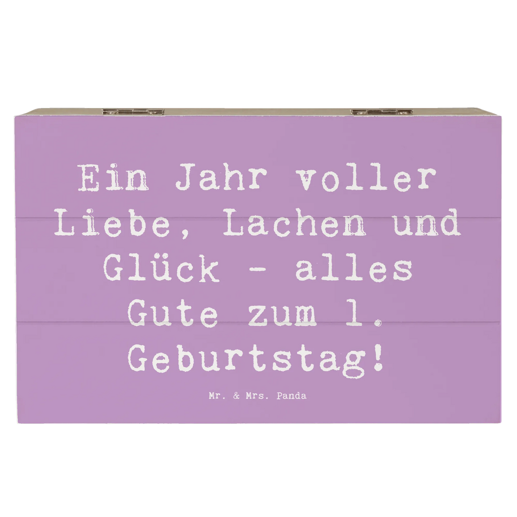 Holzkiste Spruch 1. Geburtstag Liebe Lachen Glück Kiste, Schatzkiste, Holzkiste, Aufbewahrungsbox, XXL, Erinnerungsbox, Erinnerungskiste, Truhe, Schatulle, Dekokiste, Geschenkbox, Geschenkdose, Geburtstag, Geburtstagsgeschenk, Geschenk