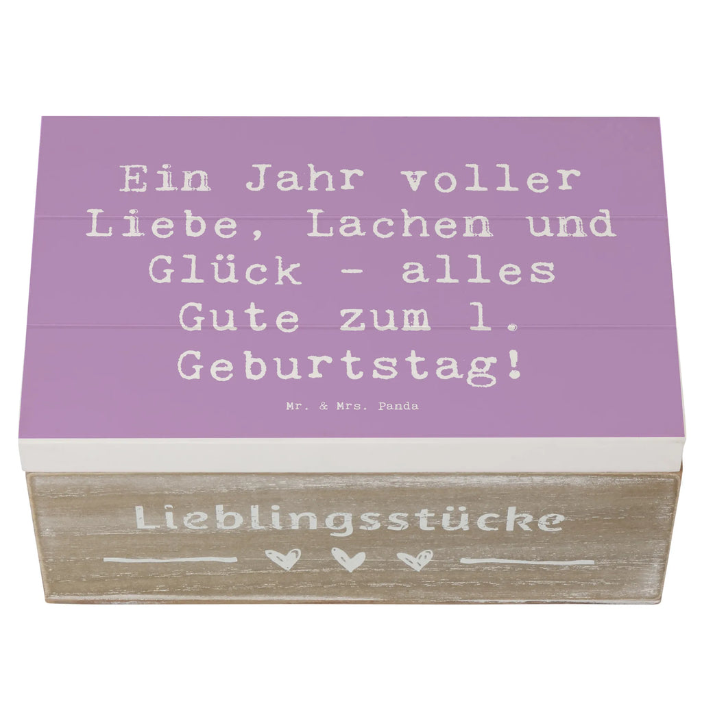 Holzkiste Spruch 1. Geburtstag Liebe Lachen Glück Kiste, Schatzkiste, Holzkiste, Aufbewahrungsbox, XXL, Erinnerungsbox, Erinnerungskiste, Truhe, Schatulle, Dekokiste, Geschenkbox, Geschenkdose, Geburtstag, Geburtstagsgeschenk, Geschenk