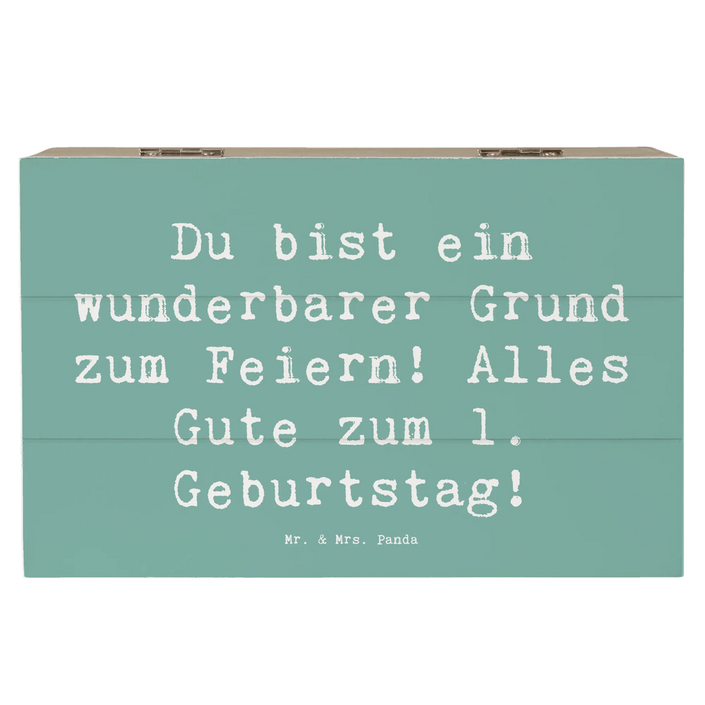 Holzkiste Spruch 1. Geburtstag Feiern Erinnerungsbox, Dekokiste, Holzkiste, Schatzkiste, Geschenkdose, Erinnerungskiste, XXL, Aufbewahrungsbox, Kiste, Schatulle, Truhe, Geschenkbox, Geburtstag, Geburtstagsgeschenk, Geschenk