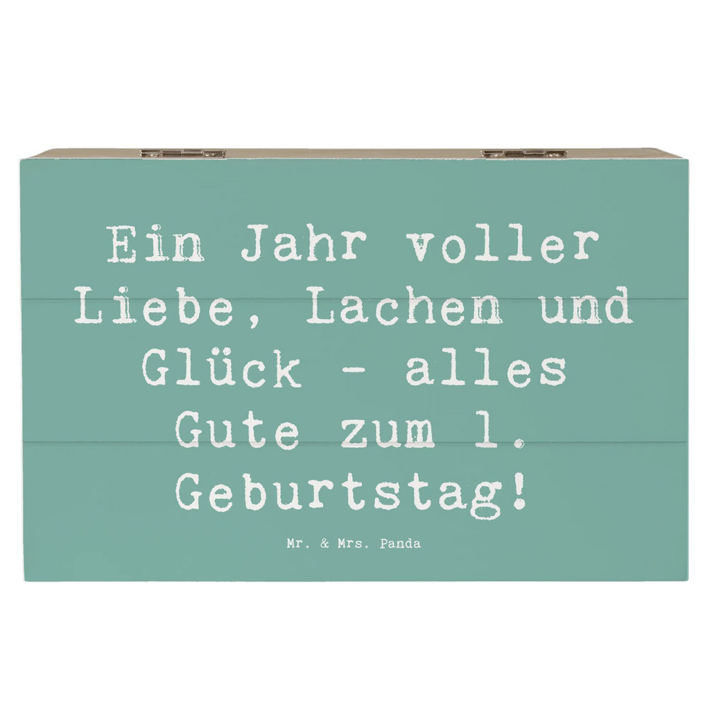 Holzkiste Spruch 1. Geburtstag Liebe Lachen Glück Kiste, Schatzkiste, Holzkiste, Aufbewahrungsbox, XXL, Erinnerungsbox, Erinnerungskiste, Truhe, Schatulle, Dekokiste, Geschenkbox, Geschenkdose, Geburtstag, Geburtstagsgeschenk, Geschenk