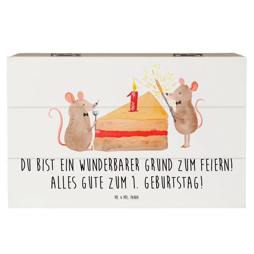 Wooden chest Du bist ein wunderbarer Grund zum Feiern! Alles Gute zum 1. Geburtstag! Geschenkbox, Dekokiste, Kiste, Schatulle, Schatzkiste, Geschenkdose, XXL, Erinnerungskiste, Holzkiste, Erinnerungsbox, Truhe, Aufbewahrungsbox, Geburtstag, Geburtstagsgeschenk, Geschenk