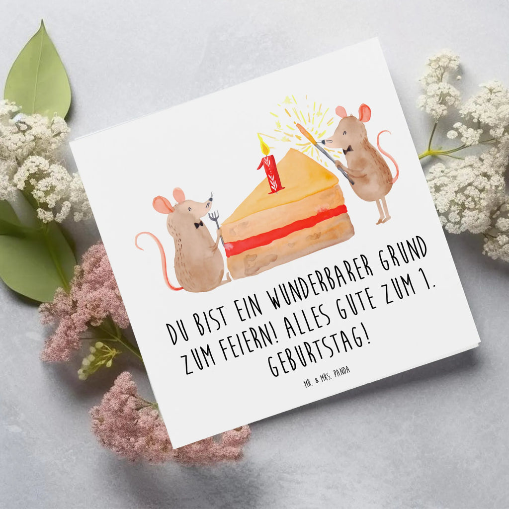 Deluxe Karte 1. Geburtstag Feiern Hochwertige Grußkarte, Glückwunschkarte, Karte, Einladungskarte, Klappkarte, Geburtstagskarte, Hochwertige Klappkarte, Hochzeitskarte, Grußkarte, Geburtstag, Geburtstagsgeschenk, Geschenk