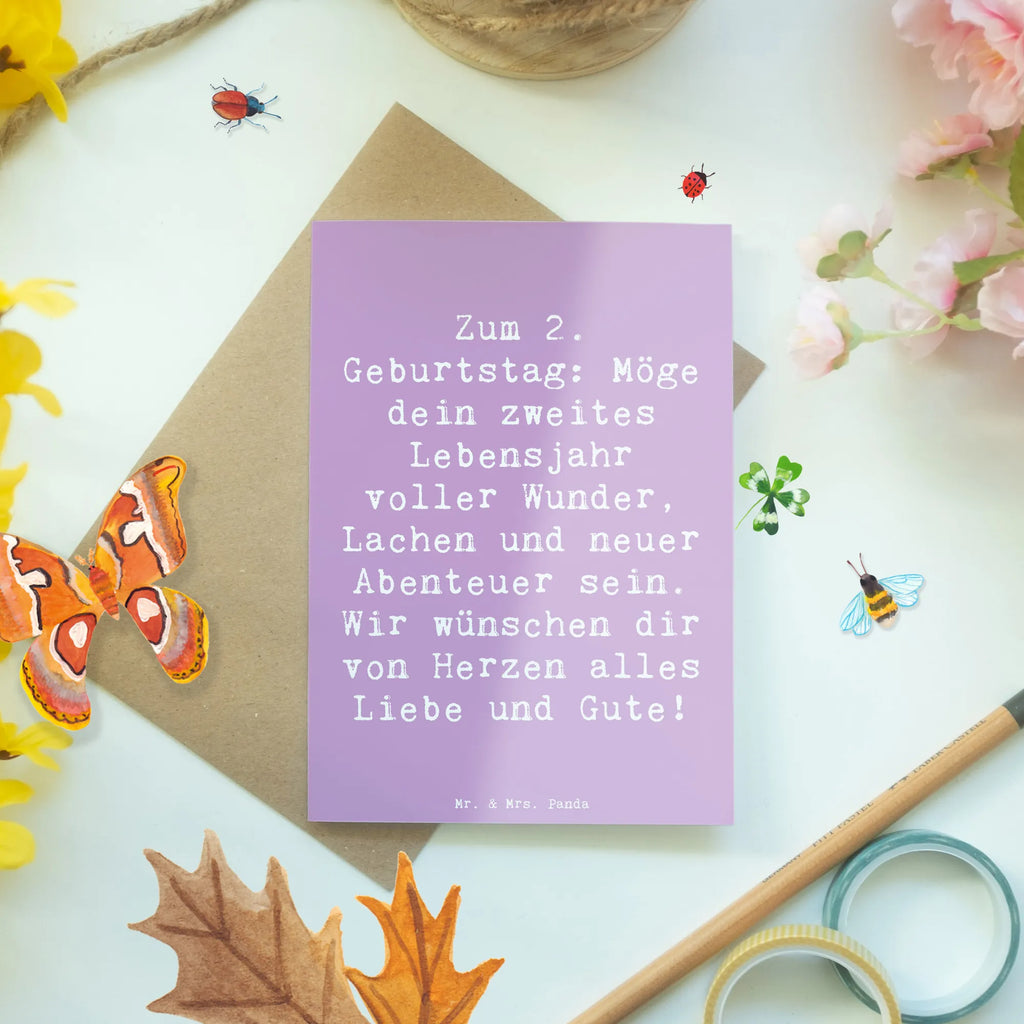 Grußkarte Spruch 2. Geburtstag Wünsche Glückwunschkarte, Hochzeitskarte, Geburtstagskarte, Ansichtskarten, Karte, Klappkarte, Einladungskarte, Grußkarte, Geburtstag, Geburtstagsgeschenk, Geschenk