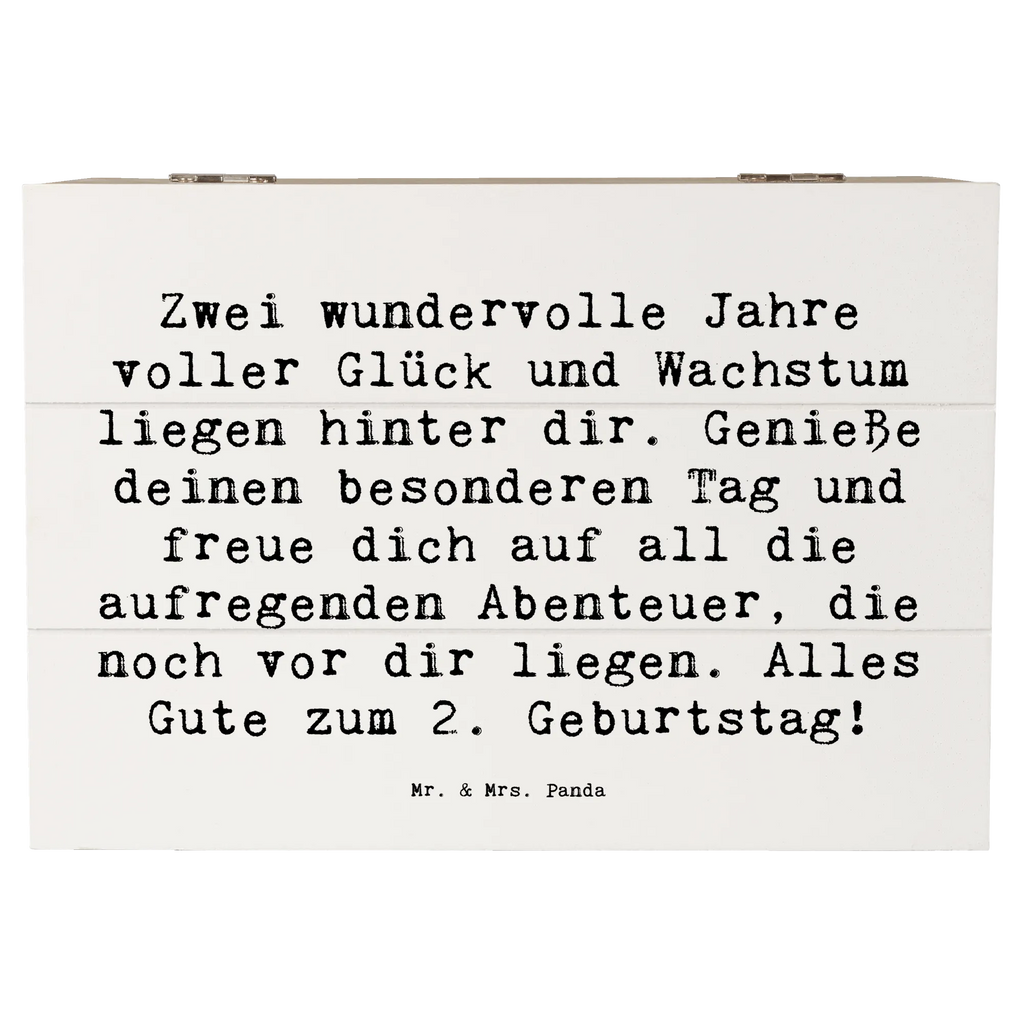 Holzkiste Spruch 2. Geburtstag Geschenkbox, Aufbewahrungsbox, XXL, Erinnerungsbox, Kiste, Schatulle, Erinnerungskiste, Holzkiste, Schatzkiste, Geschenkdose, Truhe, Dekokiste, Geburtstag, Geburtstagsgeschenk, Geschenk