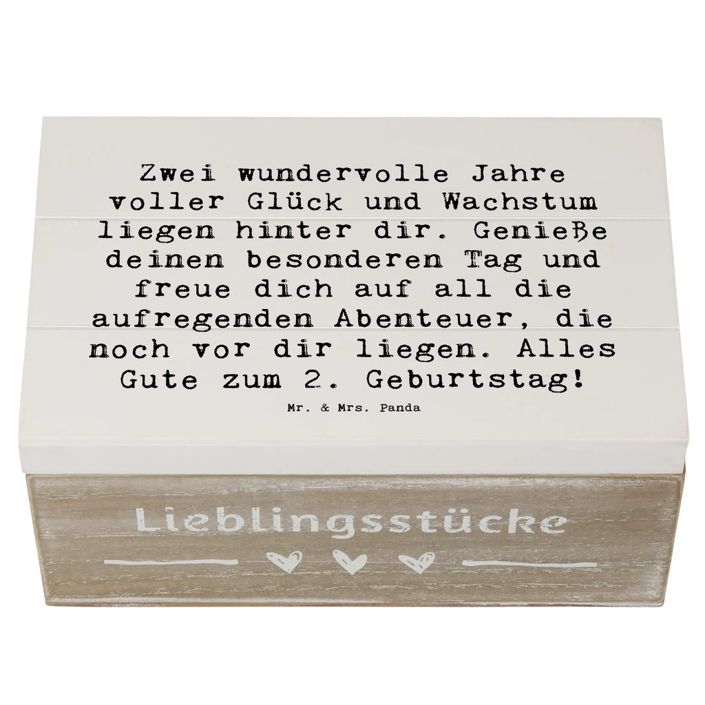 Holzkiste Spruch 2. Geburtstag Geschenkbox, Aufbewahrungsbox, XXL, Erinnerungsbox, Kiste, Schatulle, Erinnerungskiste, Holzkiste, Schatzkiste, Geschenkdose, Truhe, Dekokiste, Geburtstag, Geburtstagsgeschenk, Geschenk