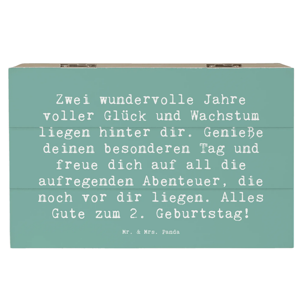 Holzkiste Spruch 2. Geburtstag Geschenkbox, Aufbewahrungsbox, XXL, Erinnerungsbox, Kiste, Schatulle, Erinnerungskiste, Holzkiste, Schatzkiste, Geschenkdose, Truhe, Dekokiste, Geburtstag, Geburtstagsgeschenk, Geschenk