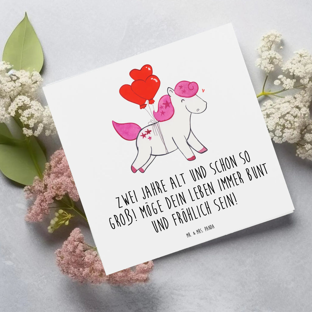 Deluxe Card Zwei Jahre alt und schon so groß! Möge dein Leben immer bunt und fröhlich sein! Hochwertige Klappkarte, Einladungskarte, Klappkarte, Hochzeitskarte, Karte, Hochwertige Grußkarte, Glückwunschkarte, Geburtstagskarte, Grußkarte, Geburtstag, Geburtstagsgeschenk, Geschenk