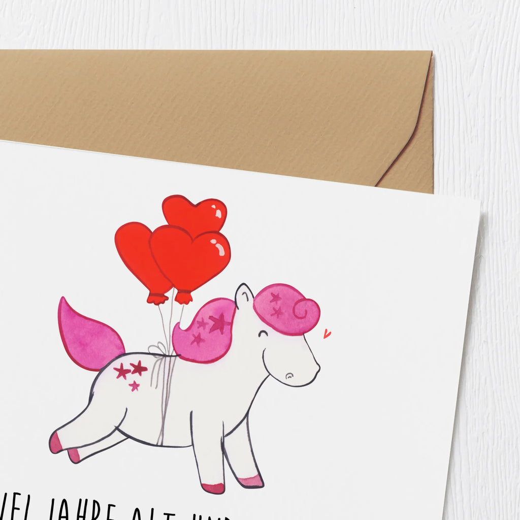 Deluxe Card Zwei Jahre alt und schon so groß! Möge dein Leben immer bunt und fröhlich sein! Hochwertige Klappkarte, Einladungskarte, Klappkarte, Hochzeitskarte, Karte, Hochwertige Grußkarte, Glückwunschkarte, Geburtstagskarte, Grußkarte, Geburtstag, Geburtstagsgeschenk, Geschenk