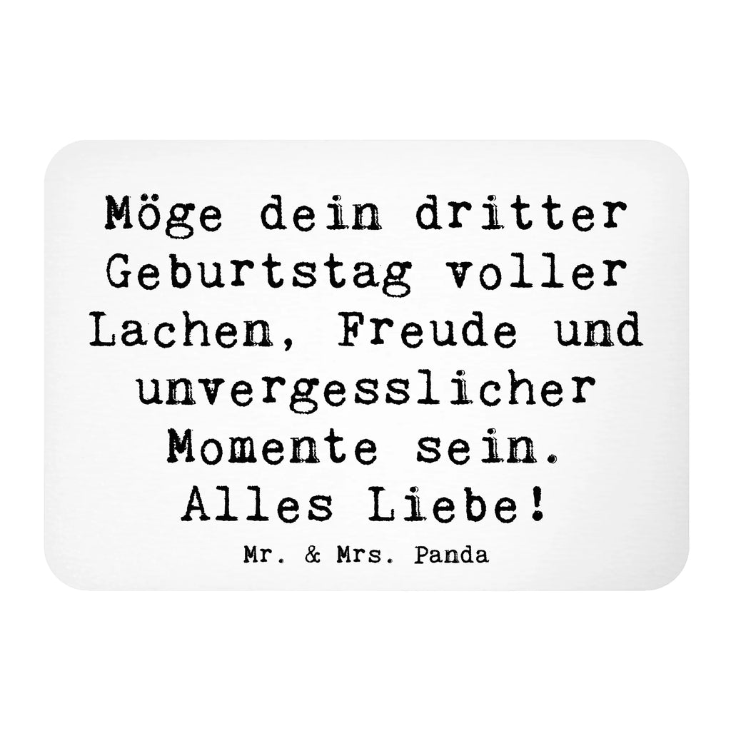 Magnet Spruch 3. Geburtstag Glück Whiteboard Magnet, Dekomagnet, Kühlschrankmagnet, Souvenir Magnet, Pinnwandmagnet, Motivmagnete, Kühlschrank Dekoration, Notiz Magnet, Geburtstag, Geburtstagsgeschenk, Geschenk