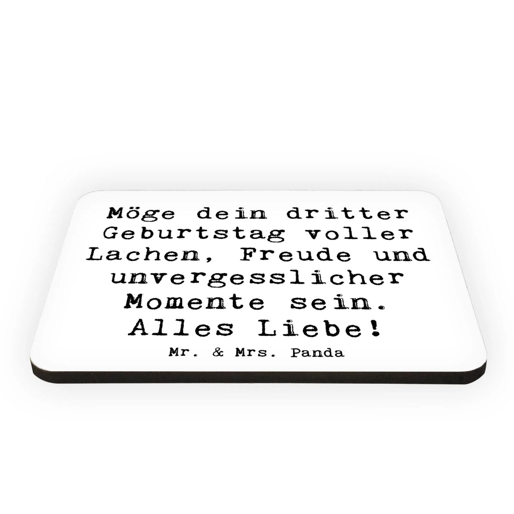 Magnet Spruch 3. Geburtstag Glück Whiteboard Magnet, Dekomagnet, Kühlschrankmagnet, Souvenir Magnet, Pinnwandmagnet, Motivmagnete, Kühlschrank Dekoration, Notiz Magnet, Geburtstag, Geburtstagsgeschenk, Geschenk
