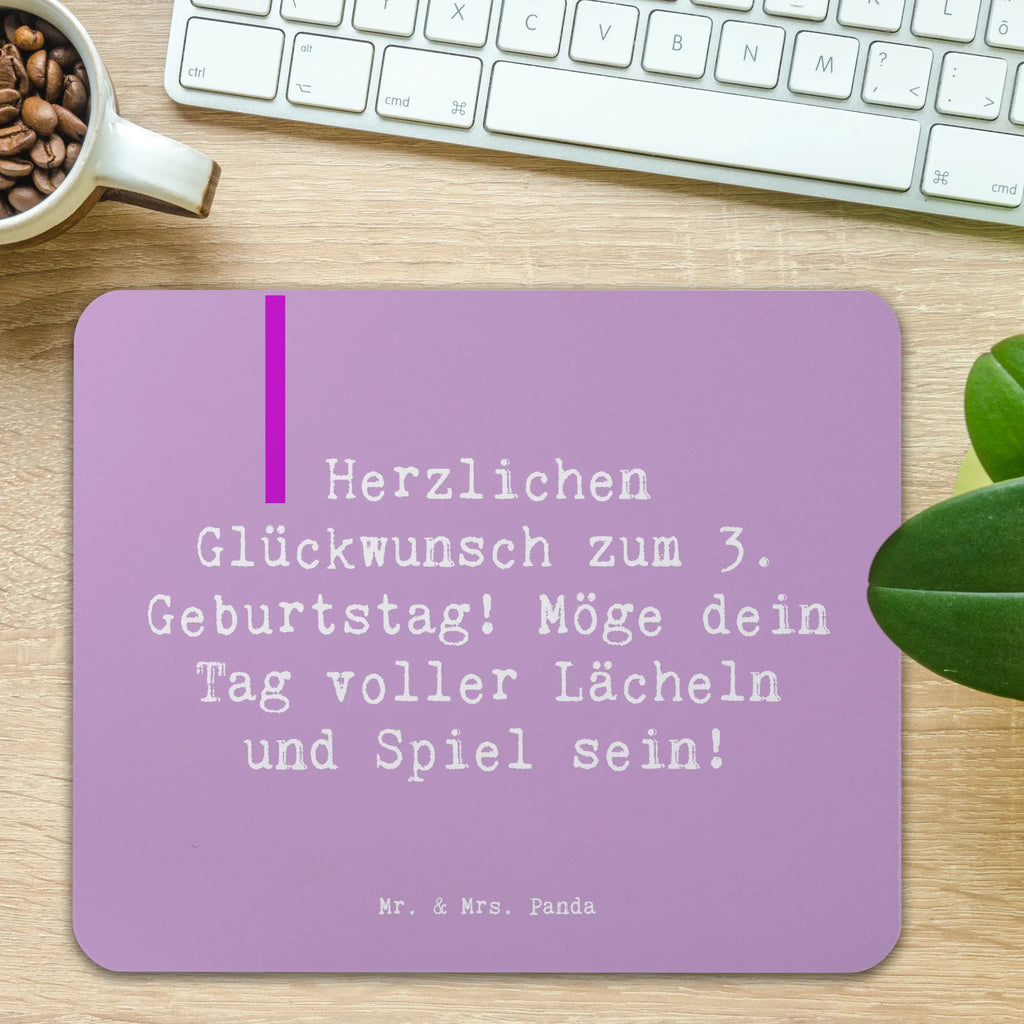 Mauspad Spruch 3. Geburtstag Lächeln und Spiel Mausunterlage, PC Zubehör, Mauspad, Designer Mauspad, Computer zubehör, Mousepad, Arbeitszimmer, Einzigartiges Mauspad, Mauspad Büro, Büroausstattung, Geburtstag, Geburtstagsgeschenk, Geschenk