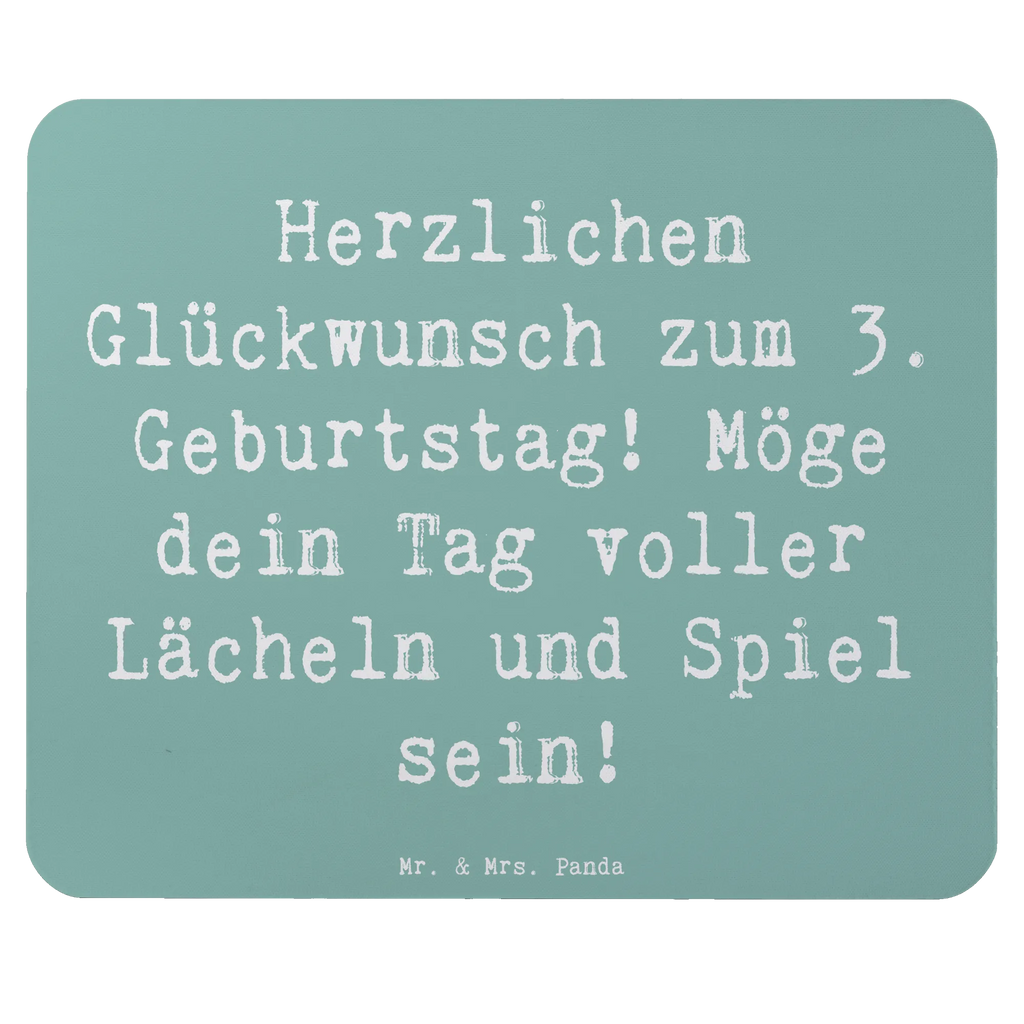 Mauspad Spruch 3. Geburtstag Lächeln und Spiel Mausunterlage, PC Zubehör, Mauspad, Designer Mauspad, Computer zubehör, Mousepad, Arbeitszimmer, Einzigartiges Mauspad, Mauspad Büro, Büroausstattung, Geburtstag, Geburtstagsgeschenk, Geschenk