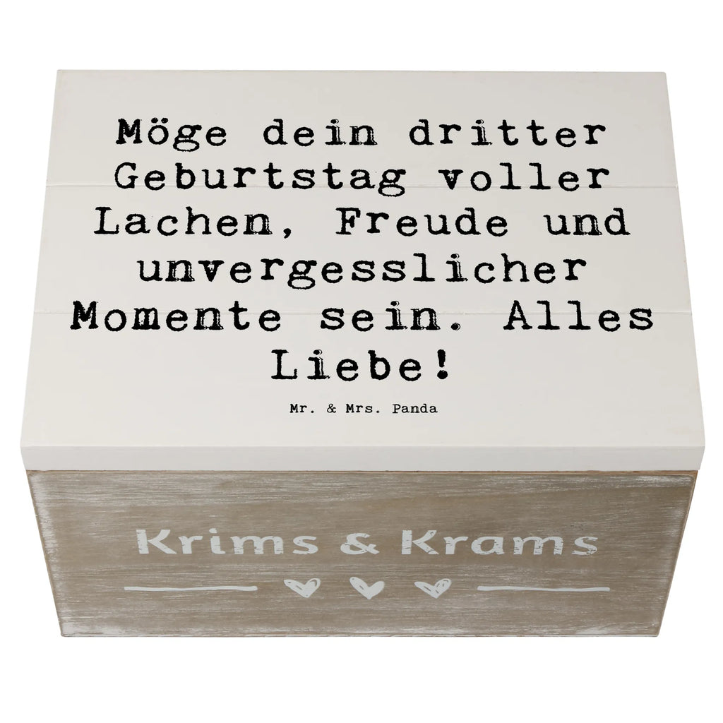 Holzkiste Spruch 3. Geburtstag Glück Geschenkdose, Kiste, XXL, Holzkiste, Geschenkbox, Erinnerungskiste, Erinnerungsbox, Schatulle, Truhe, Dekokiste, Schatzkiste, Aufbewahrungsbox, Geburtstag, Geburtstagsgeschenk, Geschenk