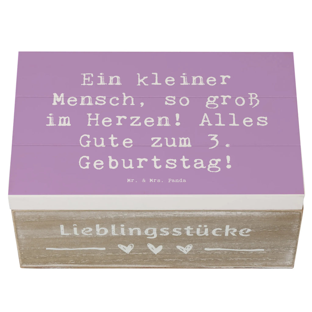 Wooden chest Saying Ein kleiner Mensch, so groß im Herzen! Alles Gute zum 3. Geburtstag! Geschenkbox, XXL, Erinnerungsbox, Kiste, Truhe, Schatzkiste, Schatulle, Aufbewahrungsbox, Erinnerungskiste, Holzkiste, Dekokiste, Geschenkdose, Geburtstag, Geburtstagsgeschenk, Geschenk