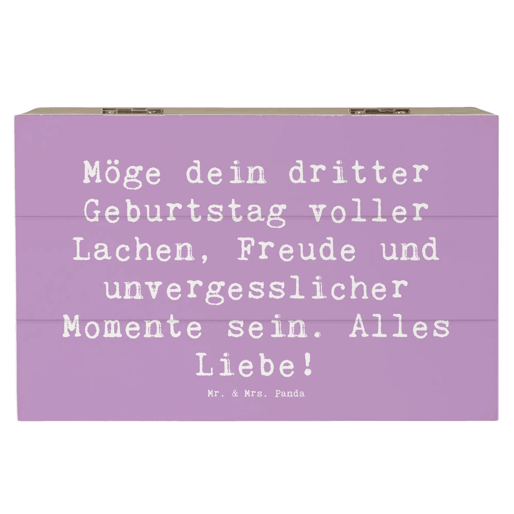 Holzkiste Spruch 3. Geburtstag Glück Geschenkdose, Kiste, XXL, Holzkiste, Geschenkbox, Erinnerungskiste, Erinnerungsbox, Schatulle, Truhe, Dekokiste, Schatzkiste, Aufbewahrungsbox, Geburtstag, Geburtstagsgeschenk, Geschenk