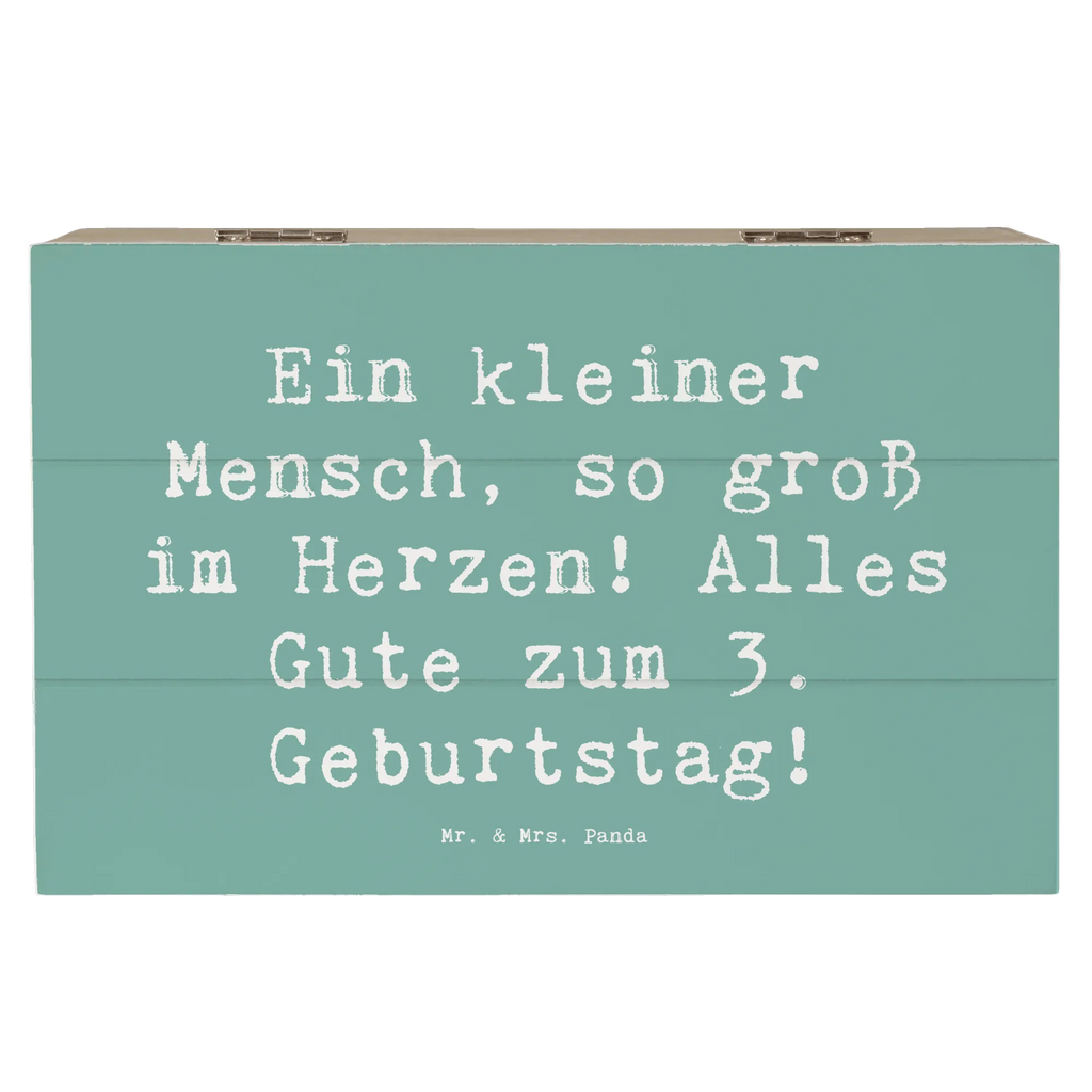 Wooden chest Saying Ein kleiner Mensch, so groß im Herzen! Alles Gute zum 3. Geburtstag! Geschenkbox, XXL, Erinnerungsbox, Kiste, Truhe, Schatzkiste, Schatulle, Aufbewahrungsbox, Erinnerungskiste, Holzkiste, Dekokiste, Geschenkdose, Geburtstag, Geburtstagsgeschenk, Geschenk