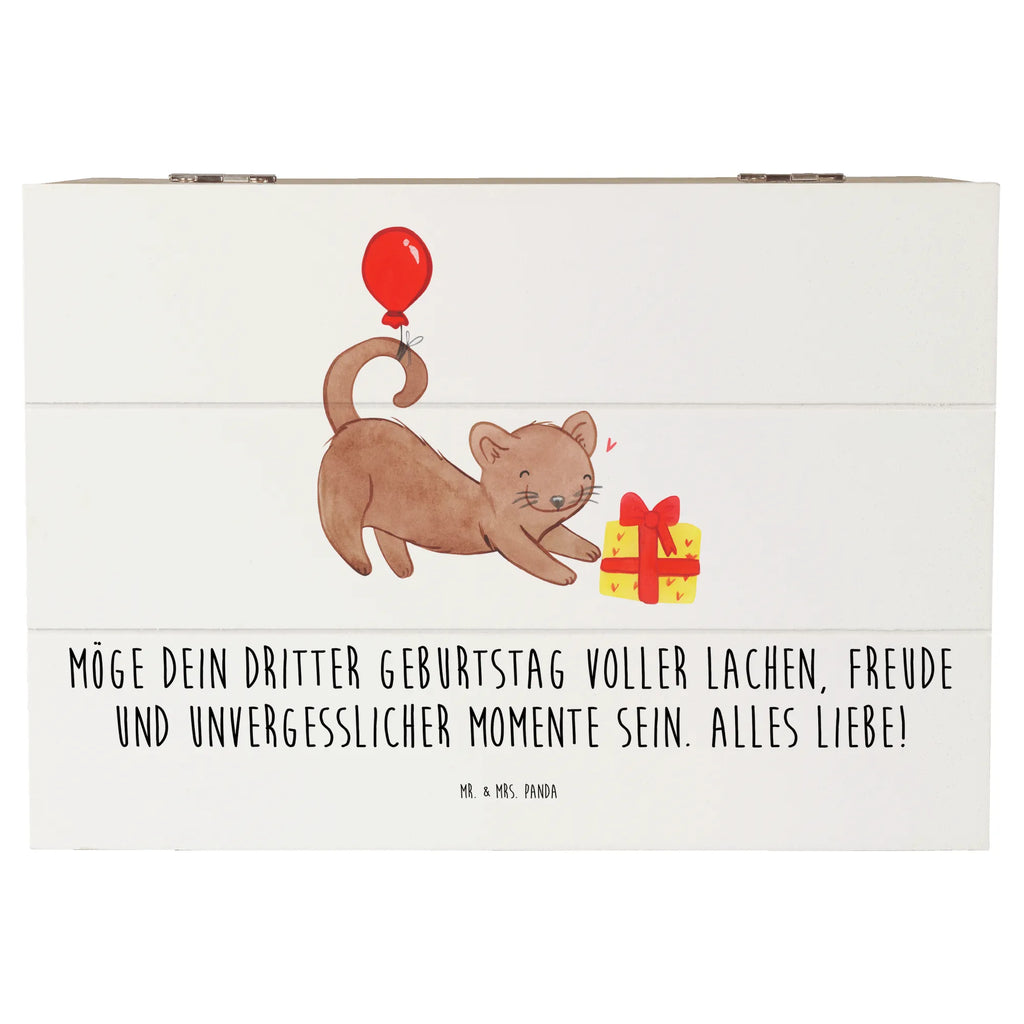 Holzkiste 3. Geburtstag Glück Geschenkbox, Schatulle, Erinnerungsbox, Schatzkiste, Geschenkdose, Holzkiste, Kiste, Dekokiste, Erinnerungskiste, XXL, Truhe, Aufbewahrungsbox, Geburtstag, Geburtstagsgeschenk, Geschenk
