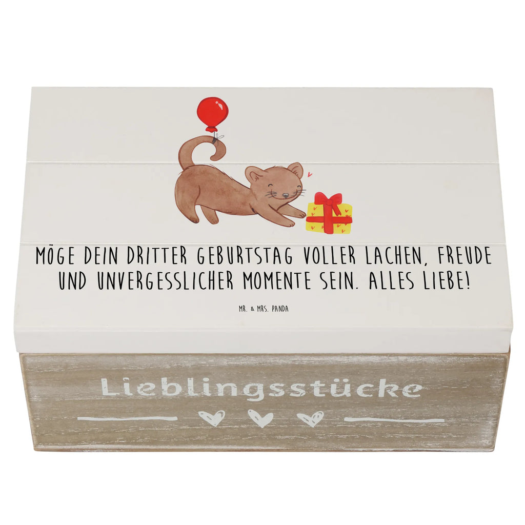 Holzkiste 3. Geburtstag Glück Geschenkbox, Schatulle, Erinnerungsbox, Schatzkiste, Geschenkdose, Holzkiste, Kiste, Dekokiste, Erinnerungskiste, XXL, Truhe, Aufbewahrungsbox, Geburtstag, Geburtstagsgeschenk, Geschenk