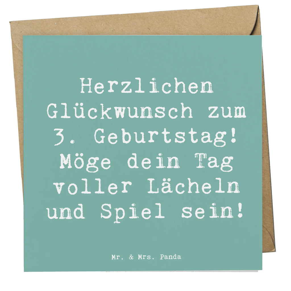 Deluxe Card Saying Herzlichen Glückwunsch zum 3. Geburtstag! Möge dein Tag voller Lächeln und Spiel sein! Klappkarte, Karte, Einladungskarte, Hochwertige Grußkarte, Geburtstagskarte, Glückwunschkarte, Hochwertige Klappkarte, Hochzeitskarte, Grußkarte, Geburtstag, Geburtstagsgeschenk, Geschenk
