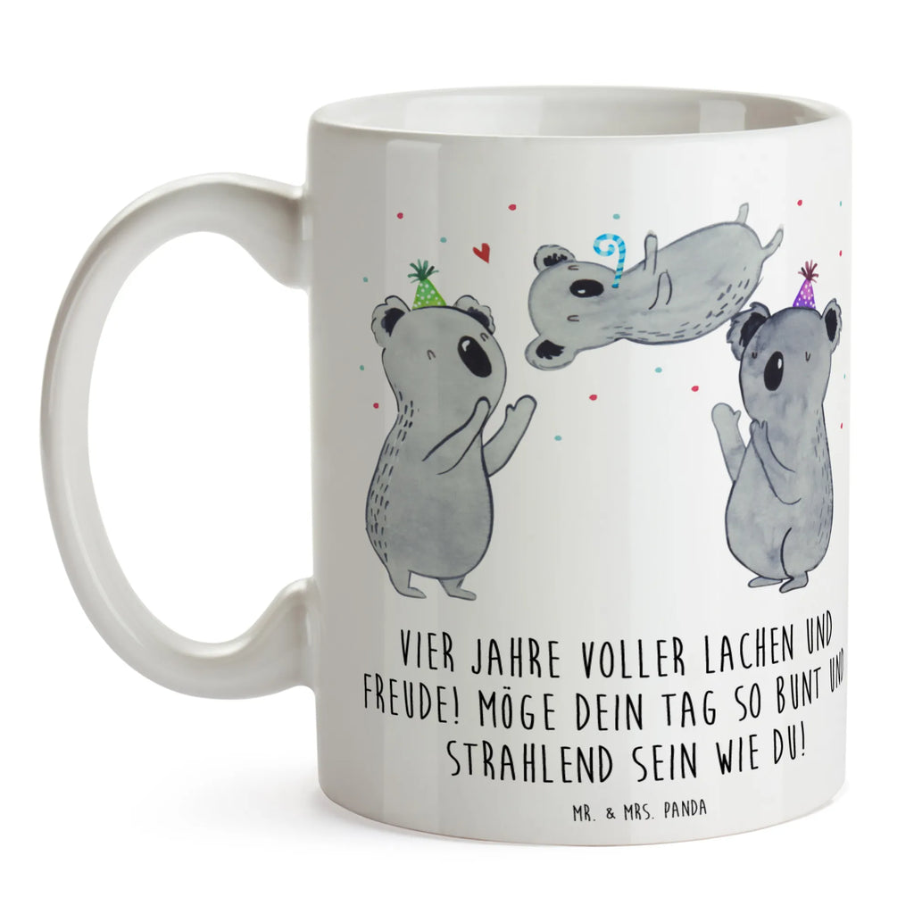 Tasse 4. Geburtstag Freude Bürotasse, Tasse mit Zitaten, Tasse, Geschenktasse, Porzellantasse, Teetasse, Kaffeetasse, Keramiktasse, Tasse mit Motiven, Geburtstag, Geburtstagsgeschenk, Geschenk