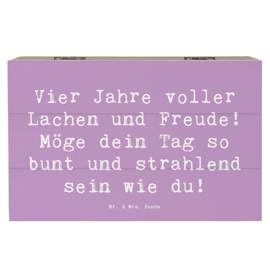 Holzkiste Spruch 4. Geburtstag Freude Dekokiste, Kiste, Truhe, Schatzkiste, Schatulle, XXL, Erinnerungsbox, Holzkiste, Aufbewahrungsbox, Geschenkdose, Geschenkbox, Erinnerungskiste, Geburtstag, Geburtstagsgeschenk, Geschenk