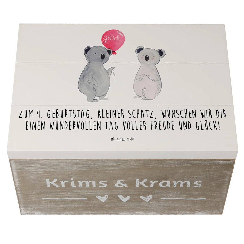 Holzkiste 4. Geburtstag Kiste, Schatulle, Dekokiste, Holzkiste, Erinnerungskiste, Erinnerungsbox, Aufbewahrungsbox, XXL, Schatzkiste, Truhe, Geschenkbox, Geschenkdose, Geburtstag, Geburtstagsgeschenk, Geschenk