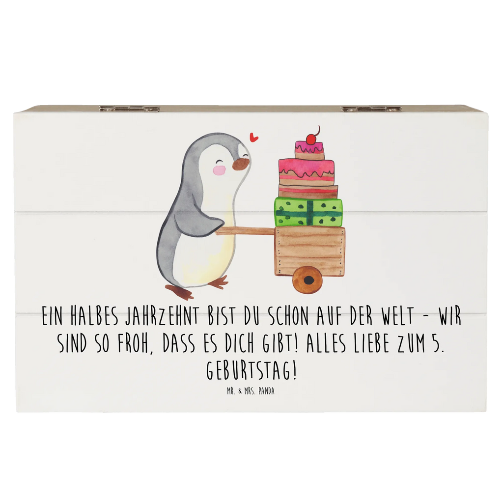 Holzkiste 5. Geburtstag Freude Erinnerungskiste, Aufbewahrungsbox, Holzkiste, Erinnerungsbox, Dekokiste, XXL, Kiste, Geschenkbox, Schatulle, Schatzkiste, Truhe, Geschenkdose, Geburtstag, Geburtstagsgeschenk, Geschenk