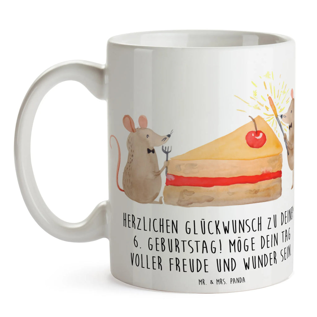 Tasse 6. Geburtstag Tasse mit Zitaten, Keramiktasse, Kaffeetasse, Tasse mit Motiven, Tasse, Teetasse, Geschenktasse, Porzellantasse, Bürotasse, Geburtstag, Geburtstagsgeschenk, Geschenk