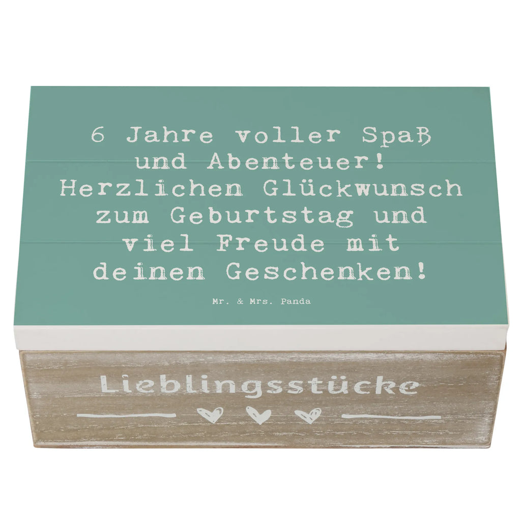 Holzkiste Spruch 6. Geburtstag Freude Truhe, Erinnerungskiste, XXL, Geschenkdose, Dekokiste, Holzkiste, Geschenkbox, Aufbewahrungsbox, Kiste, Schatzkiste, Schatulle, Erinnerungsbox, Geburtstag, Geburtstagsgeschenk, Geschenk