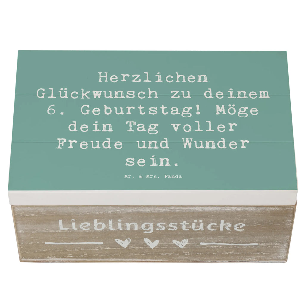 Holzkiste Spruch 6. Geburtstag Geschenkdose, Schatzkiste, Geschenkbox, Kiste, Schatulle, Erinnerungsbox, Dekokiste, XXL, Truhe, Aufbewahrungsbox, Erinnerungskiste, Holzkiste, Geburtstag, Geburtstagsgeschenk, Geschenk
