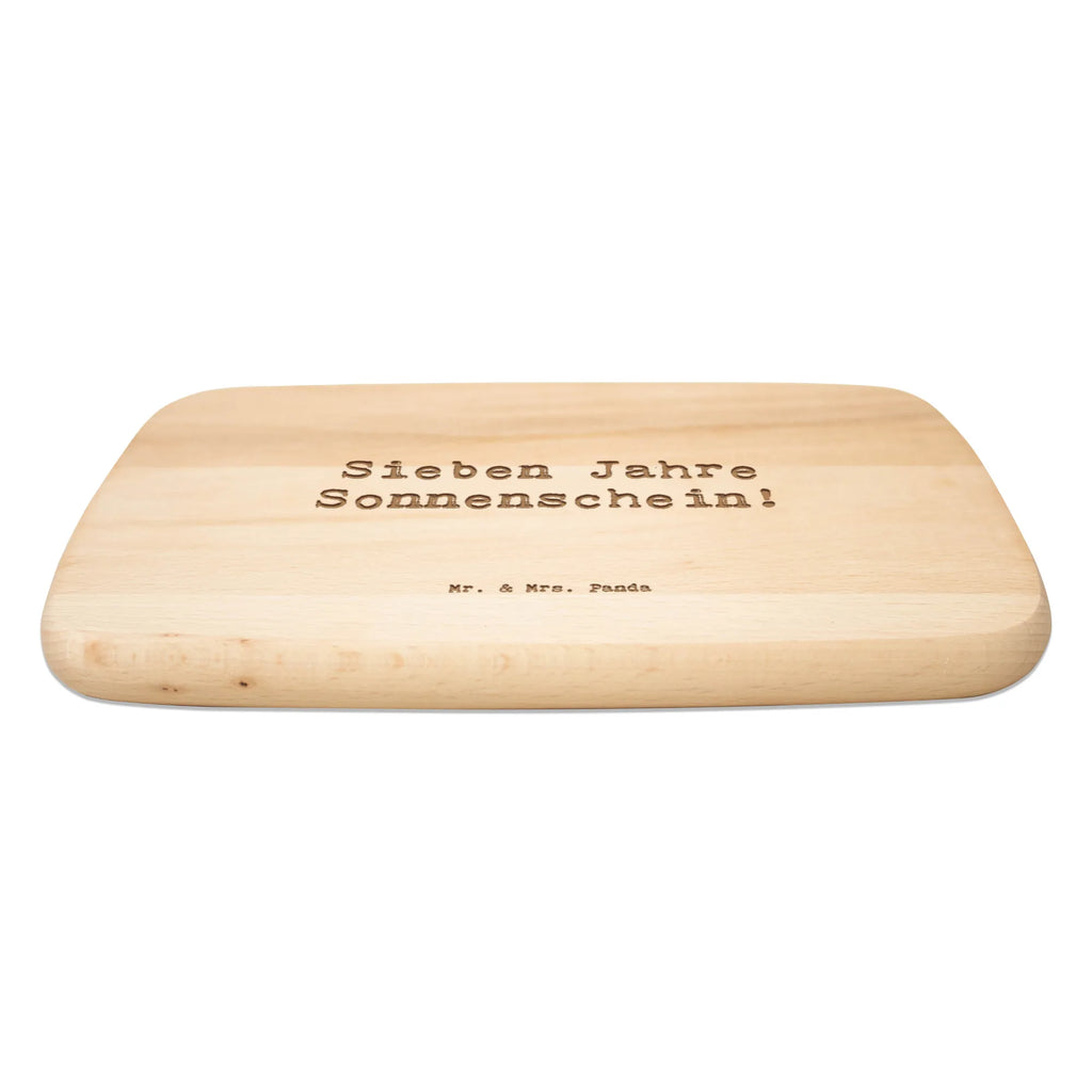 Śniadaniowa deska Przysłowie Sieben Jahre Sonnenschein! Urodziny, prezent urodzinowy, prezent