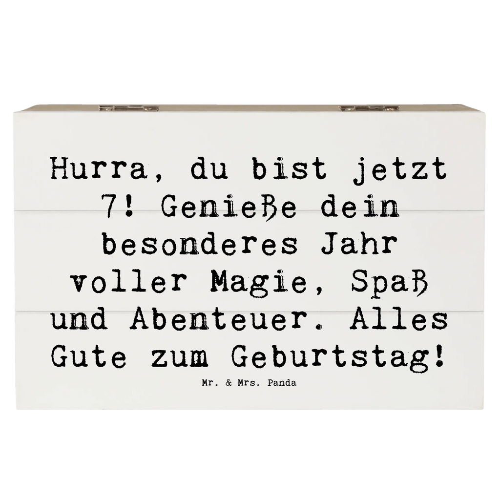 Wooden chest Saying Hurra, du bist jetzt 7! Genieße dein besonderes Jahr voller Magie, Spaß und Abenteuer. Alles Gute zum Geburtstag! Geschenkdose, Holzkiste, Aufbewahrungsbox, Erinnerungsbox, Truhe, Schatulle, Dekokiste, Erinnerungskiste, Schatzkiste, Geschenkbox, XXL, Kiste, Geburtstag, Geburtstagsgeschenk, Geschenk