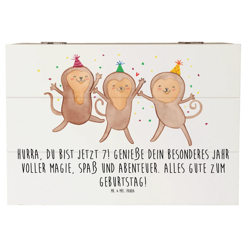 Holzkiste 7. Geburtstag Dekokiste, Holzkiste, Geschenkbox, Truhe, Erinnerungsbox, Schatzkiste, Kiste, Aufbewahrungsbox, Erinnerungskiste, Schatulle, XXL, Geschenkdose, Geburtstag, Geburtstagsgeschenk, Geschenk