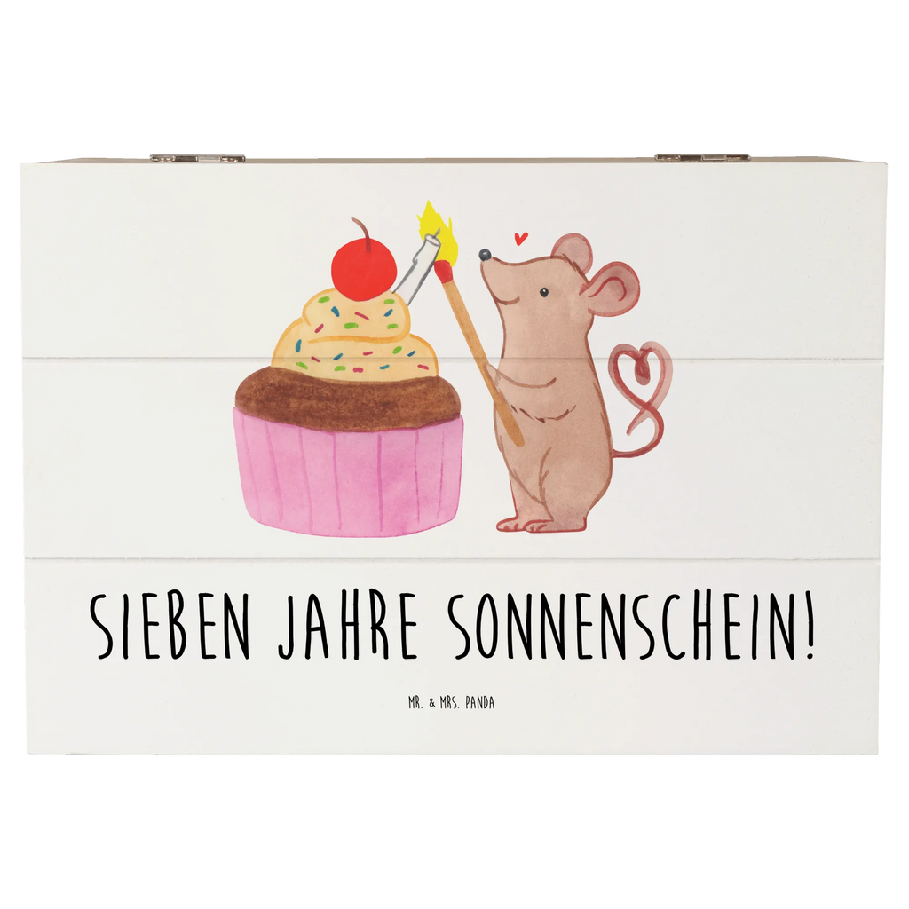 Wooden chest Sieben Jahre Sonnenschein! Erinnerungskiste, Truhe, Aufbewahrungsbox, Geschenkbox, XXL, Kiste, Erinnerungsbox, Schatulle, Schatzkiste, Dekokiste, Geschenkdose, Holzkiste, Geburtstag, Geburtstagsgeschenk, Geschenk