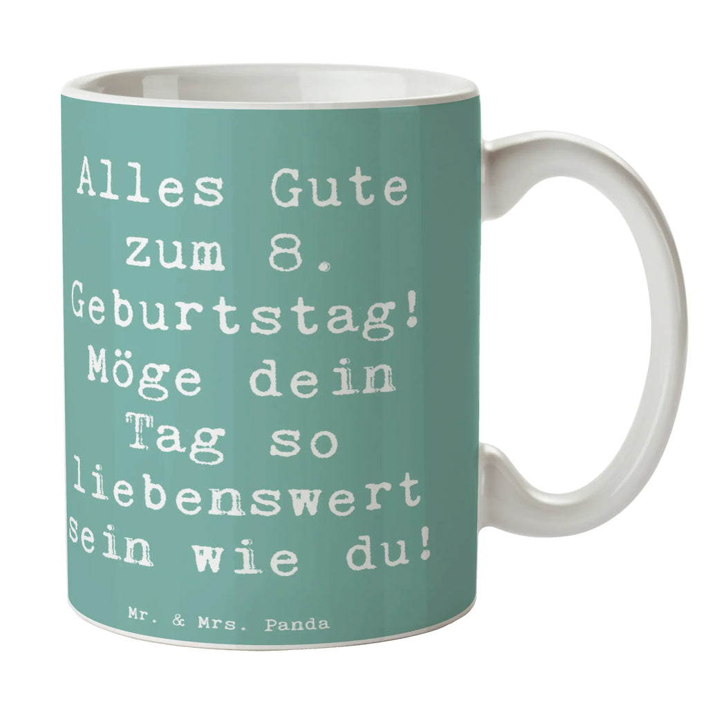 Tasse Spruch 8. Geburtstag Geschenktasse, Porzellantasse, Tasse mit Motiven, Teetasse, Keramiktasse, Tasse mit Zitaten, Bürotasse, Tasse, Kaffeetasse, Geburtstag, Geburtstagsgeschenk, Geschenk