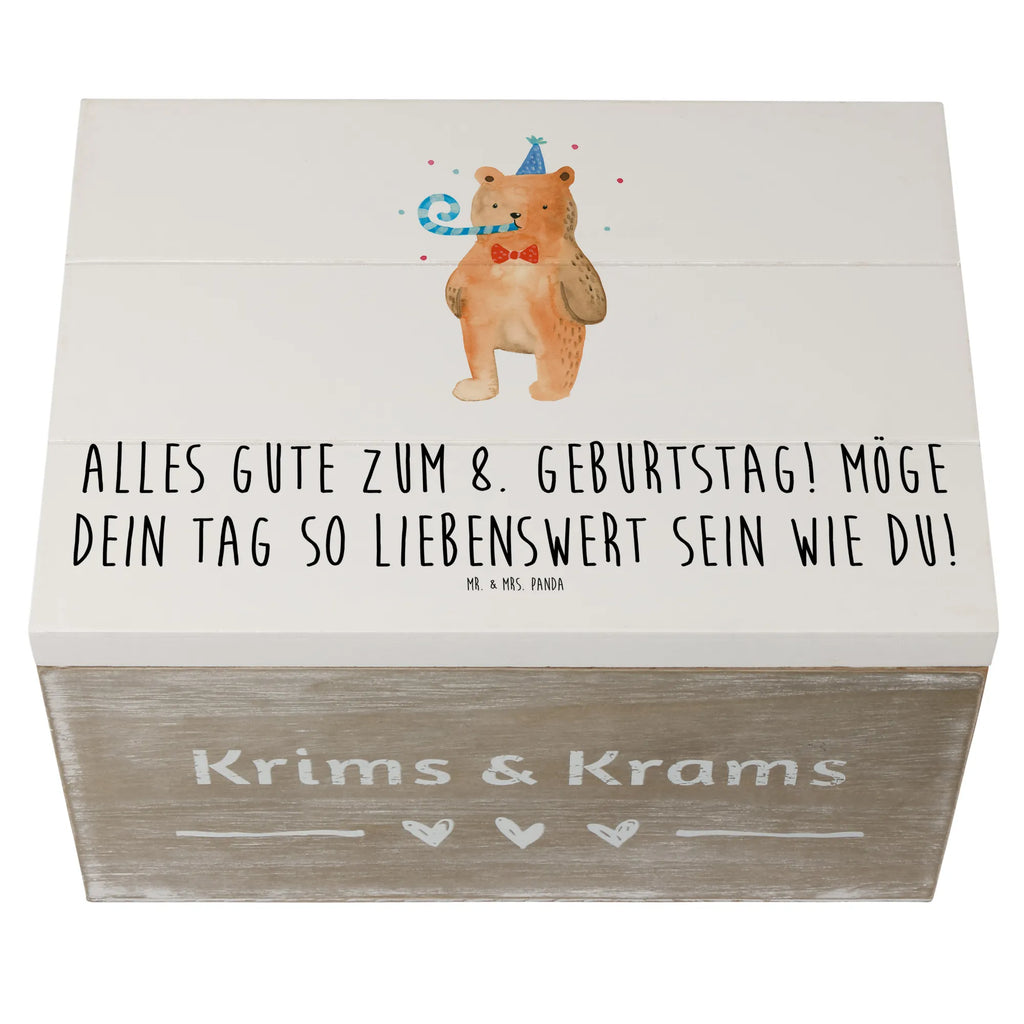 Holzkiste 8. Geburtstag XXL, Aufbewahrungsbox, Erinnerungskiste, Geschenkdose, Schatulle, Truhe, Dekokiste, Kiste, Erinnerungsbox, Holzkiste, Geschenkbox, Schatzkiste, Geburtstag, Geburtstagsgeschenk, Geschenk