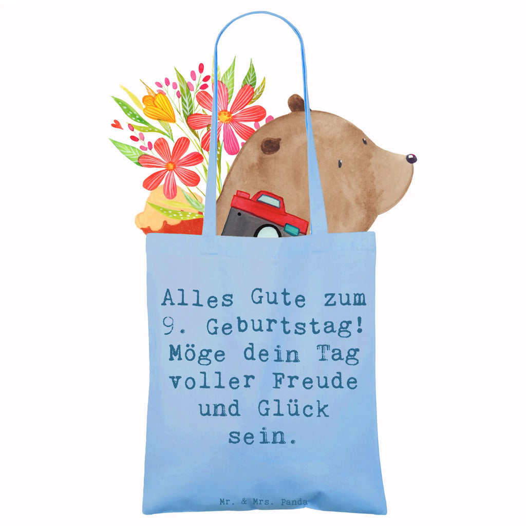 Tragetasche Spruch 9. Geburtstag Freude Einkaufstasche, Jutetasche, Stofftasche, Jutebeutel, Schultertasche, Shopper, Beutel, Umhängetasche, Stoffbeutel, Tragetasche, Badetasche, Laptoptasche, Einkaufstüte, Beuteltasche, Tasche, Strandtasche, Geburtstag, Geburtstagsgeschenk, Geschenk