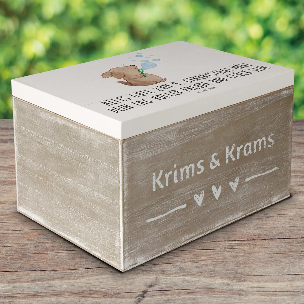Wooden chest Alles Gute zum 9. Geburtstag! Möge dein Tag voller Freude und Glück sein. Dekokiste, Geschenkdose, Holzkiste, XXL, Erinnerungskiste, Geschenkbox, Schatulle, Truhe, Kiste, Schatzkiste, Aufbewahrungsbox, Erinnerungsbox, Geburtstag, Geburtstagsgeschenk, Geschenk
