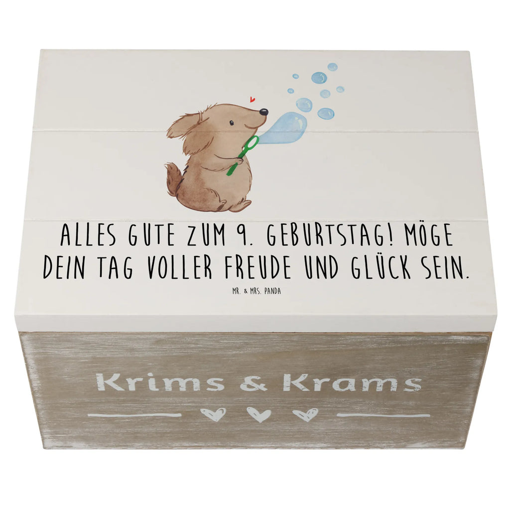 Wooden chest Alles Gute zum 9. Geburtstag! Möge dein Tag voller Freude und Glück sein. Dekokiste, Geschenkdose, Holzkiste, XXL, Erinnerungskiste, Geschenkbox, Schatulle, Truhe, Kiste, Schatzkiste, Aufbewahrungsbox, Erinnerungsbox, Geburtstag, Geburtstagsgeschenk, Geschenk