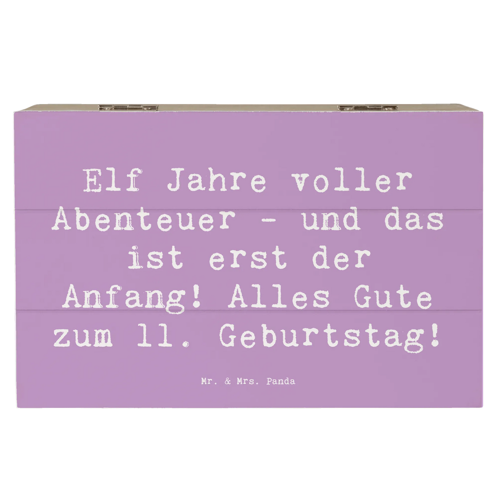 Holzkiste Spruch 11. Geburtstag Abenteuer Aufbewahrungsbox, Dekokiste, Erinnerungsbox, XXL, Geschenkdose, Holzkiste, Kiste, Schatulle, Erinnerungskiste, Geschenkbox, Truhe, Schatzkiste, Geburtstag, Geburtstagsgeschenk, Geschenk