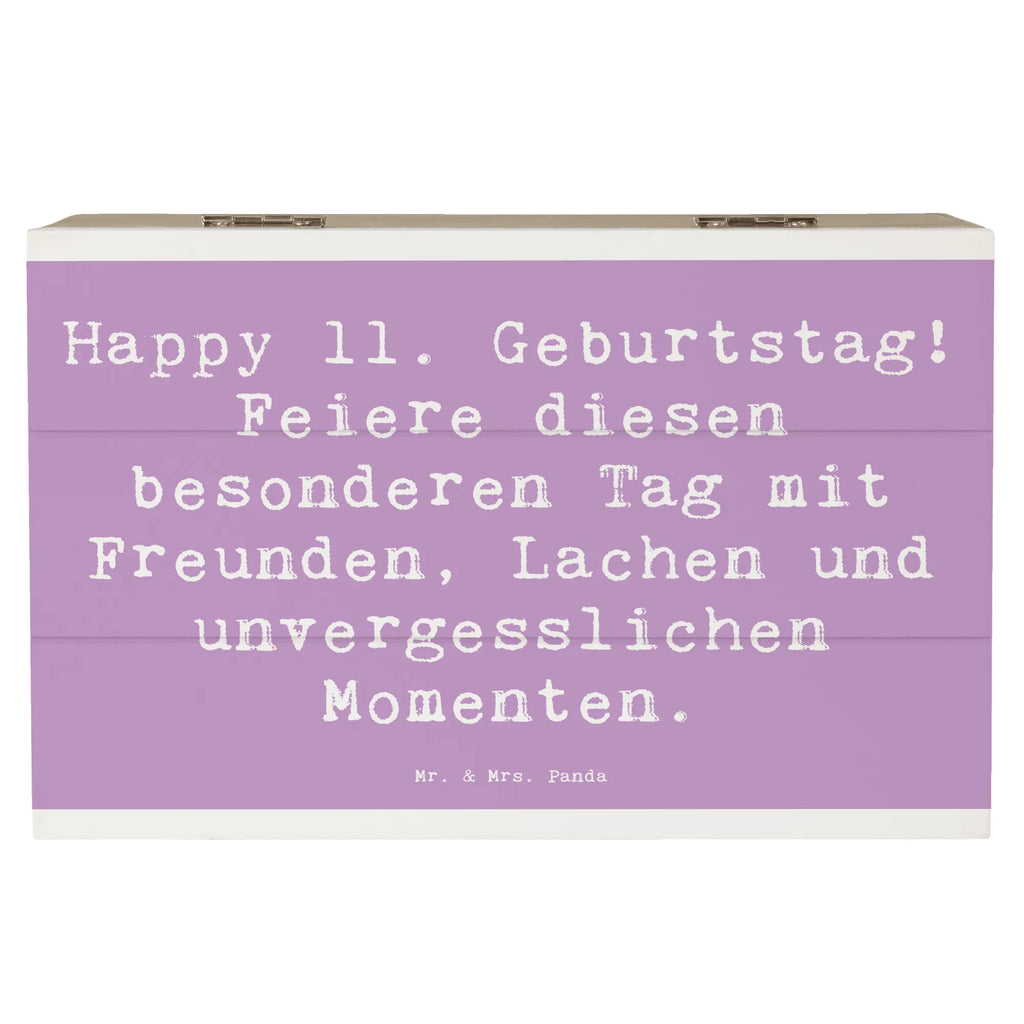 Holzkiste Spruch 11. Geburtstag Freude Geschenkbox, XXL, Schatzkiste, Kiste, Schatulle, Truhe, Erinnerungskiste, Aufbewahrungsbox, Geschenkdose, Holzkiste, Erinnerungsbox, Dekokiste, Geburtstag, Geburtstagsgeschenk, Geschenk