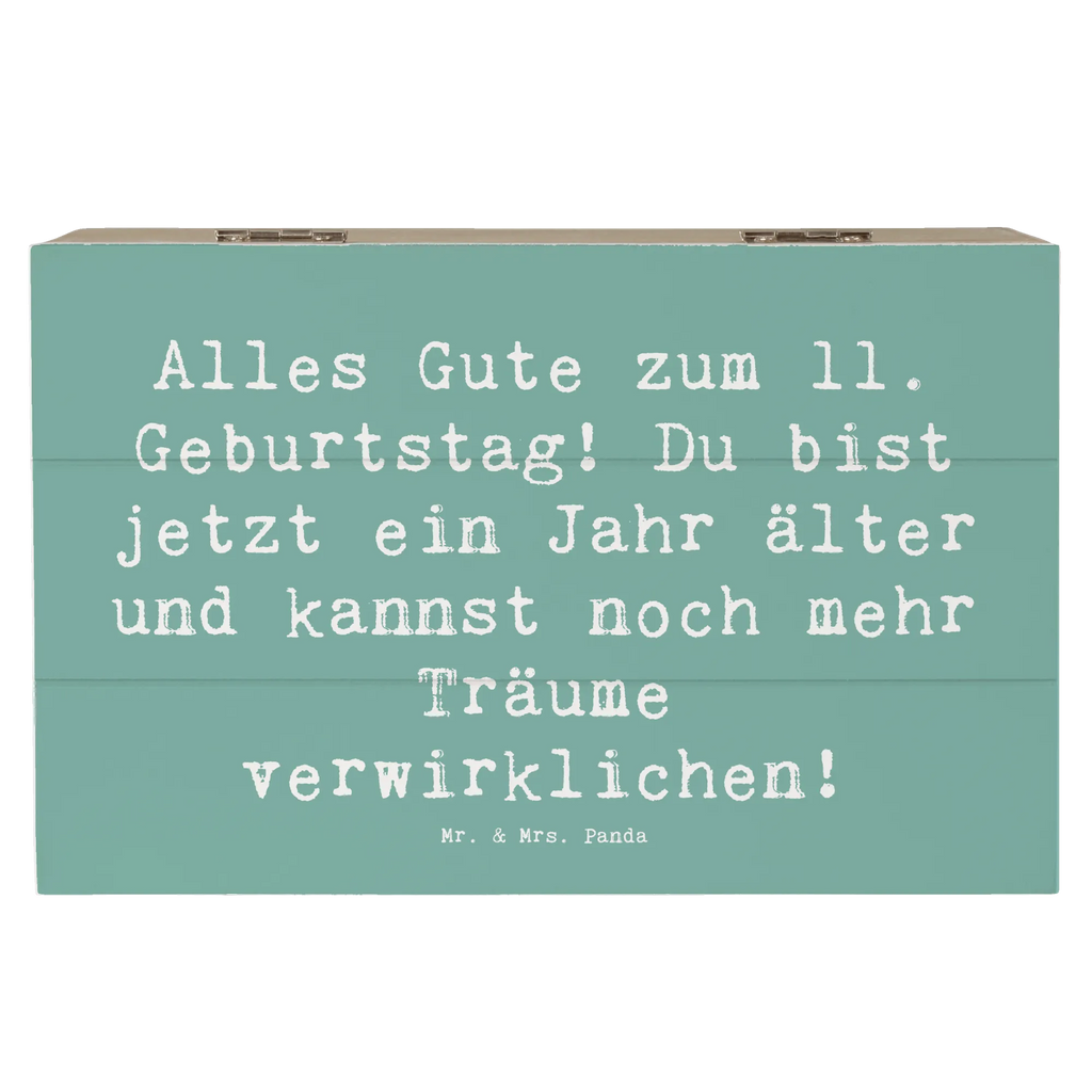 Holzkiste Spruch 11. Geburtstag Kiste, Truhe, Aufbewahrungsbox, Erinnerungskiste, Geschenkdose, Schatulle, Schatzkiste, Geschenkbox, XXL, Erinnerungsbox, Holzkiste, Dekokiste, Geburtstag, Geburtstagsgeschenk, Geschenk