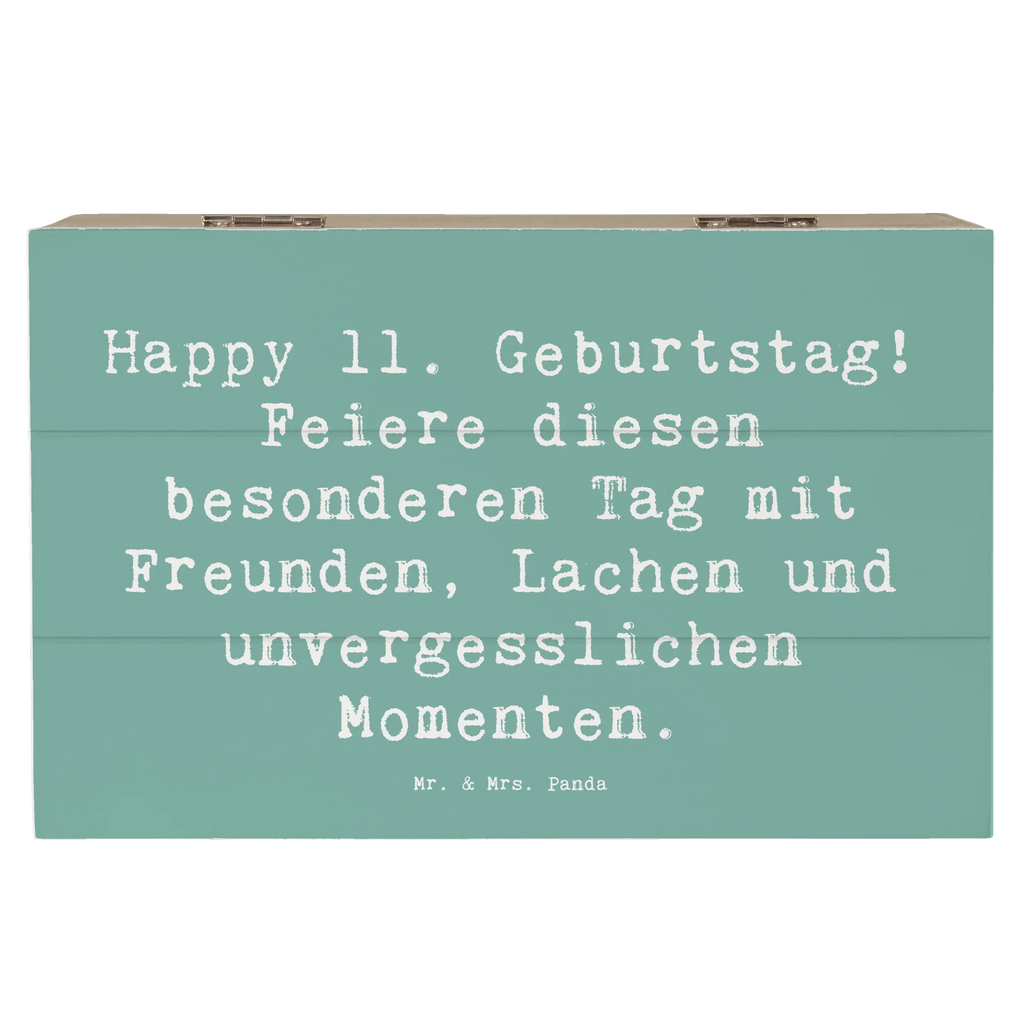Holzkiste Spruch 11. Geburtstag Freude Geschenkbox, XXL, Schatzkiste, Kiste, Schatulle, Truhe, Erinnerungskiste, Aufbewahrungsbox, Geschenkdose, Holzkiste, Erinnerungsbox, Dekokiste, Geburtstag, Geburtstagsgeschenk, Geschenk